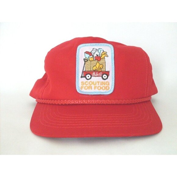 Vtg Boy Scouts Scouting Food Trucker Snapback Adjustable RE Lee Council 2000 Hat - Picture 1 of 5